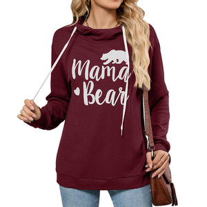 Sweat-shirt décontracté personnalisé pour femme, à manches longues, uni, léger, coupe ample, avec poche, sans cordon - Product Image 6