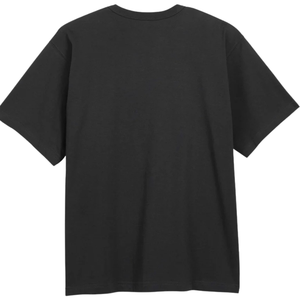 เสื้อยืดผู้ชายทรงหลวม สีดำ ผ้าฝ้ายพรีเมียม คอกลม แขนสั้น สไตล์ลำลอง โอเวอร์ไซส์ ใส่สบายทุกวัน - Product Image 2