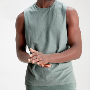 Camisetas Deportivas para Hombre, Suaves y Duraderas, Transpirables, de Punto, de Spandex y Algodón, para Fisicoculturismo y Uso Casual - Product Image 4