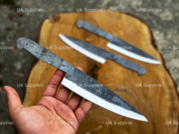 Couteau de chasse et de chef à pointe tombante, entièrement forgé à la main en acier à haute teneur en carbone 1095, lame brute, manche Damas, EDC, personnalisable OEM/ODM