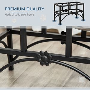 Ciotola Doppia Rialzata per Cani di Taglia Grande in Acciaio Inossidabile da 17 Pollici, Stazione di Alimentazione Robusta per Animali Domestici - Product Image 5