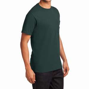 Camiseta de Bolsillo Personalizada para Hombre, Suave, 100% Algodón, Informal, Fabricante de Marca Privada, Corte Regular, Color Sólido, Jersey - Product Image 4