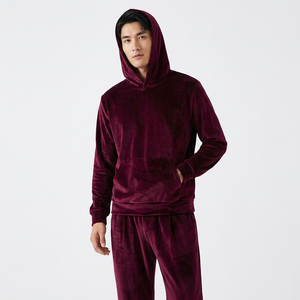 <b>Women's</b> Solid Hooded <b>Tracksuit</b> Full Sleeve Elastic Waist Casual Sportswear Autumn Wear 100% Polyester <b>Velour</b> Material - Product Image 5