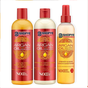 Acondicionador Capilar sin Enjuague con Aceite de Argán de Marca Privada CAITU, Fuerza y Brillo para Cabello Rizado Africano, Fórmula Líquida Hidratante - Product Image 2