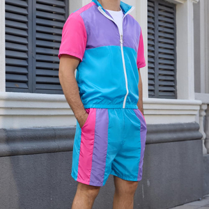 Winter Casual Outwear Windbreaker <b>Shorts</b> <b>Set</b> Breathable Quick Dry Embroidered Men Windbreaker <b>Shorts</b> <b>Set</b> For Sale - Product Image 4