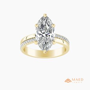 Oval Cut Gold Plated Halo Engagement <b>Ring</b> for Women Elegant Bridal Wedding Jewelry Anniversary Gift - Product Image 1