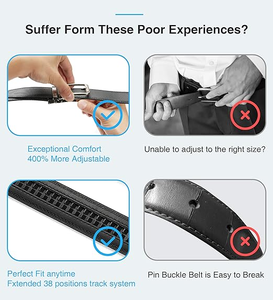 เข็มขัดหนังวัวแท้สไตล์วินเทจสำหรับผู้ชาย เข็มขัดหนังแท้สำหรับใส่กับชุดลำลอง พร้อมหัวเข็มขัดเหล็กแบบใหม่ พิมพ์โลโก้ตามสั่ง - Product Image 2