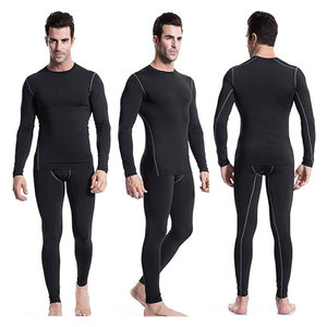 Ensemble de compression unisexe 2 pièces, col ras du cou, longueur intégrale, anti-transpiration, respirant, séchage rapide, pour le yoga 2026 - Product Image 6