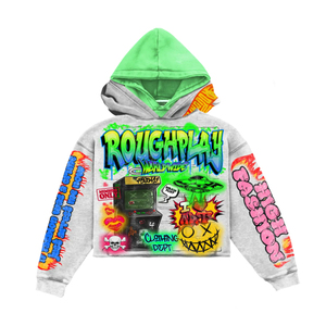 Sudadera con Capucha Estilo Punk Rough Play, Manga Larga, Estampado por Sublimación, Sudadera de Otoño para Hombre, 100% Algodón Grueso - Product Image 4