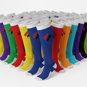 Men Knee High Sports <b>Socks</b> Cotton Blend <b>Breathable</b> Long <b>Socks</b> Comfortable Stretch Athletic <b>Socks</b> Custom Wholesale <b>Socks</b> - Product Image 3