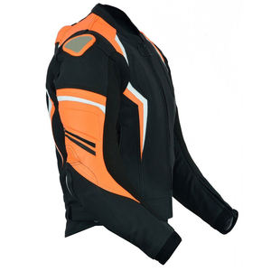Blouson de moto en cuir d'hiver de qualité supérieure, respirant, protection intégrale des manches, pour motards, blousons de moto tendance pour hommes - Product Image 2