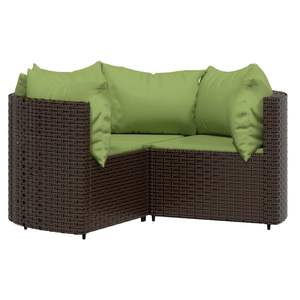 Ensemble de 4 chaises longues de patio brunes pour jardin - Product Image 3