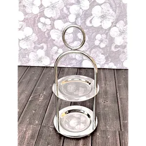 Soporte para Pastel Ecológico para Decoración de Fiestas con Superficie Blanca Mate y Marco de Estilo Vintage, Molde de Acero Inoxidable, Decoración para el Hogar, Zahid Exports - Product Image 2