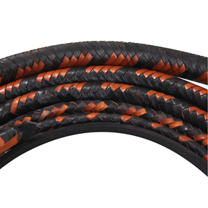 Fouet en cuir tressé 16 brins noir et orange, fouet de cheval robuste - Product Image 2