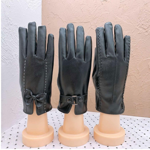 Gants en cuir pleine main du Pakistan, épais et chauds pour l'hiver, pour le cyclisme en extérieur, avec fonction écran tactile, pour la conduite, personnalisables - Product Image 5