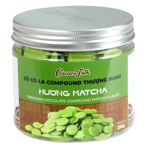 Chocolate Compuesto en Oferta, Venta Directa de Fábrica, OEM/ODM, Chocolate Matcha HALAL en Botones de Cacao 1KG, Buen Precio para Galletas - Product Image 1