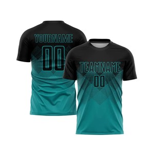 Custom Sublimated <b>Soccer</b> Jersey Men's Black Orange Team Name Number Moisture Wicking Short Sleeve Regular Fit Adult Apparel - Product Image 2