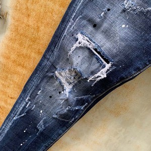 Wholesale Denim Jeans Pant for Men's Fashionable Cotton / Spandex Washed Jeans Denim <b>Cheap</b> Price - Product Image 4