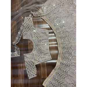 Magnifique Lehenga Choli de soirée avec un dupatta fantaisie, taille 2XL - Product Image 3