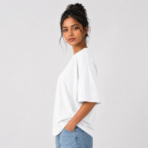 เสื้อยืดโอเวอร์ไซส์ลำลองสำหรับผู้หญิง ผ้าเนื้อนุ่ม ทรงหลวม สวมใส่สบาย เคลื่อนไหวง่าย และคุณภาพทนทาน - Product Image 5