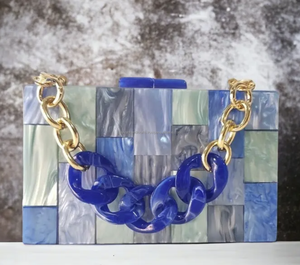 Pochette en résine très demandée Sac de soirée élégant pour femmes Sac à main de luxe - Product Image 6