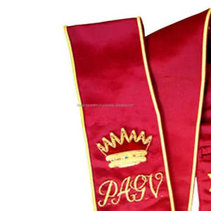 Gran Oficial DE LA Orden del Monitor Secreto Amd Inglés Regulación Sash Red Venta al por mayor Masonic Regalia - Product Image 3