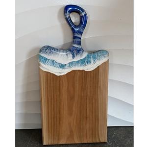 Tabla de Cortar de Madera de Acacia y Resina Epoxi con Logotipo Personalizado al por Mayor para Cocina, Regalo de Inauguración de Casa, Tabla Grande para Queso y Pizza - Product Image 6