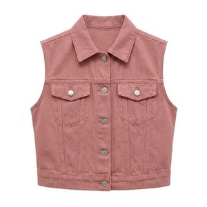 Chaleco vaquero para mujer al por mayor, bordado, de marca privada, de fábrica para colecciones de boutiques estadounidenses - Product Image 3