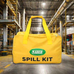 Kit universal de 30 litros para derrames con bolsa de viaje, kit de limpieza de derrames de aceite, químicos y combustible para emergencias, para derrames de líquidos en laboratorios industriales. - Product Image 3