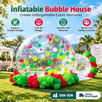 Tente à bulles transparente gonflable de qualité commerciale bâche en PVC tente à bulles avec pompe soufflante