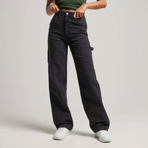 Jeans Casuales de Mezclilla para Mujer, Talla Grande, Hechos a Medida, de Alta Calidad, Transpirables, Ajustados, con Logotipo Personalizado, Venta al Por Mayor OEM - Product Image 1