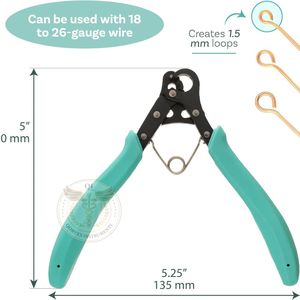QORVEX INSTRUMENTS One Step Looper Stainless Steel Create Trim Consistent 1.5 mm Loops for Jewelry Use with 18-26g <b>Craft</b> <b>Wire</b> - Product Image 3