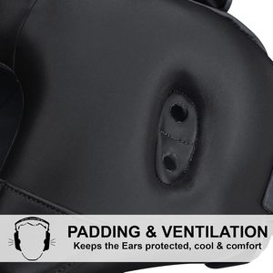 Protector de Cabeza de Boxeo Farabi, Transpirable, de Cuero PU, Casco Protector de Media Cara, Correa Ajustable, para Entrenamiento de MMA, Kickboxing, Taekwondo, Talla XL - Product Image 4