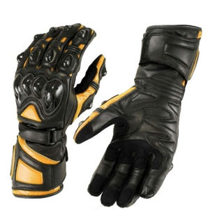 Gants de moto professionnels en gros |   Cuir de vachette durable, ajustement seconde peau |   Usine de fourniture en gros - Product Image 1