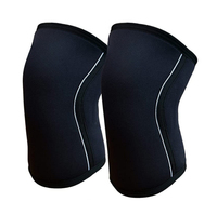 GET SET GO SPORTS IND Paire de genouillères unisexe de haute qualité en néoprène 7 mm Protection professionnelle respirante et compressive