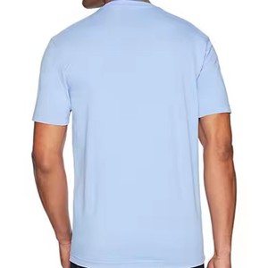 T-shirt 100% Polyester Personnalisé en Gros, Taille Standard, Tissu Tricoté Uni, Col en V Oversize, Respirant, Séchage Rapide, 260g - Product Image 4