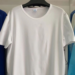 Sublimation <b>White</b> T Shirt 100 Polyester Feels Cotton Blank T Shirts for Dye <b>Printer</b> Printing Logo Sublimation T-shirts - Product Image 1