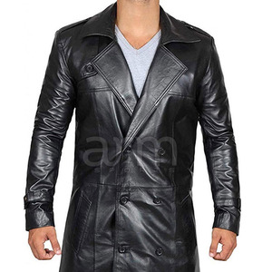 Winter Wear <b>Long</b> Sleeves Men Leather <b>Long</b> <b>Coat</b> New Arrival Best Price Men Leather <b>Long</b> <b>Coat</b> - Product Image 5