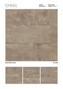 กระเบื้องพอร์ซเลนผิวด้านขนาด 60x60 ซม. ที่ได้รับแรงบันดาลใจจากพื้นผิวธรรมชาติ ให้ความรู้สึกเรียบง่ายและทนทานต่อการใช้งาน - Product Image 5