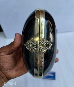 Bolso de mano hecho a mano de alta calidad con cuerno de búfalo real, elegante diseño de amor de GM Impex - Product Image 6