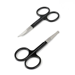 Pinzas para Cejas Tipo Tijera con Punta Puntiaguda, de Acero Inoxidable Negro, Herramientas Duraderas para Salón - Product Image 4