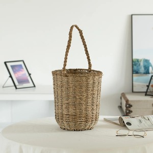 Sunside Sails Seagrass Decorative <b>Basket</b> Handmade <b>Storage</b> <b>Basket</b> Wholesale eco-friendly Made in Vietnam - Product Image 3