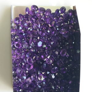 Gema de Amatista Africana Natural Facetada, Corte Ovalado de 5x4MM, Color Púrpura, para Joyería, Gemas de Red Mountain - Product Image 2