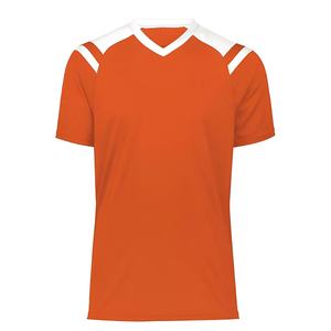 Uniforme de entrenamiento de fútbol personalizado, estampado elegante turquesa, manga corta, cuello redondo transpirable, nombre personalizado, número 100% - Product Image 5