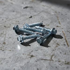 Heavy Duty Carbon Steel Zinc Plated Roofing Construction Fasteners-Self Drilling TEK Point Hex Drive <b>Screws</b> Class 4.8 6.8 Coarse - Product Image 1