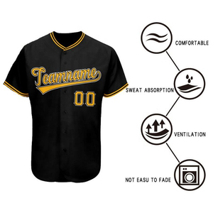 Vêtements de sport en polyester 100 % anti-UV à col en V, personnalisables avec logo, tendance 2025, faible MOQ, séchage rapide, respirants, pour hommes, baseball - Product Image 3