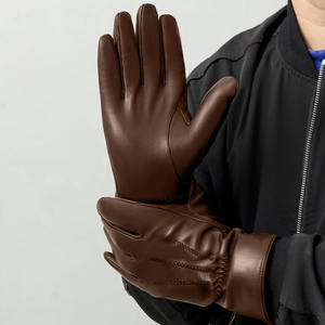 Guantes de Seguridad para Hombre de Piel de Oveja de Alta Calidad, Antiestáticos, Antideslizantes, Duraderos, Lisos, con Puño de Seguridad, 11 oz, Sin Látex, con Pantalla Táctil - Product Image 6