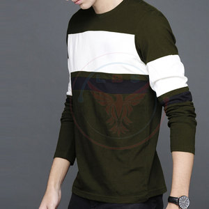 Camisetas de Manga Larga para Hombre, Último Diseño, Gran Venta, Cómodas y a la Moda, Tejido de Felpa de Poliéster/Algodón, Secado Rápido, Ecológicas - Product Image 2