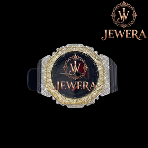 Excellent Quality Luxury Moissanite <b>Rubber</b> Diamond <b>Watch</b> for Gifting Fashion Shows and Events Available for Export Price - Product Image 3