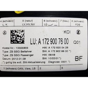 ECU และโมดูลคอมพิวเตอร์มือสองสำหรับรถยนต์ C-class รุ่น A1729007600 - Product Image 2